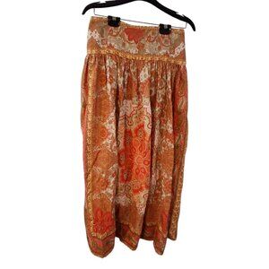 House of Harlow 1960 skirt womens Small linen blend midi boho long